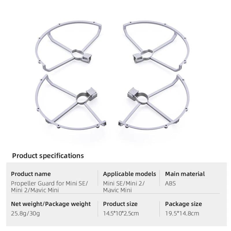DJI Mavic Mini 1/2/SE/MINI 3 PRO Propeller Guard Protector Props Blade Protection Cover Cage Drone Accessories 46 Propeller Guard for Mini SEI Mini SE/Mini 2/ ABS Mini 2/M