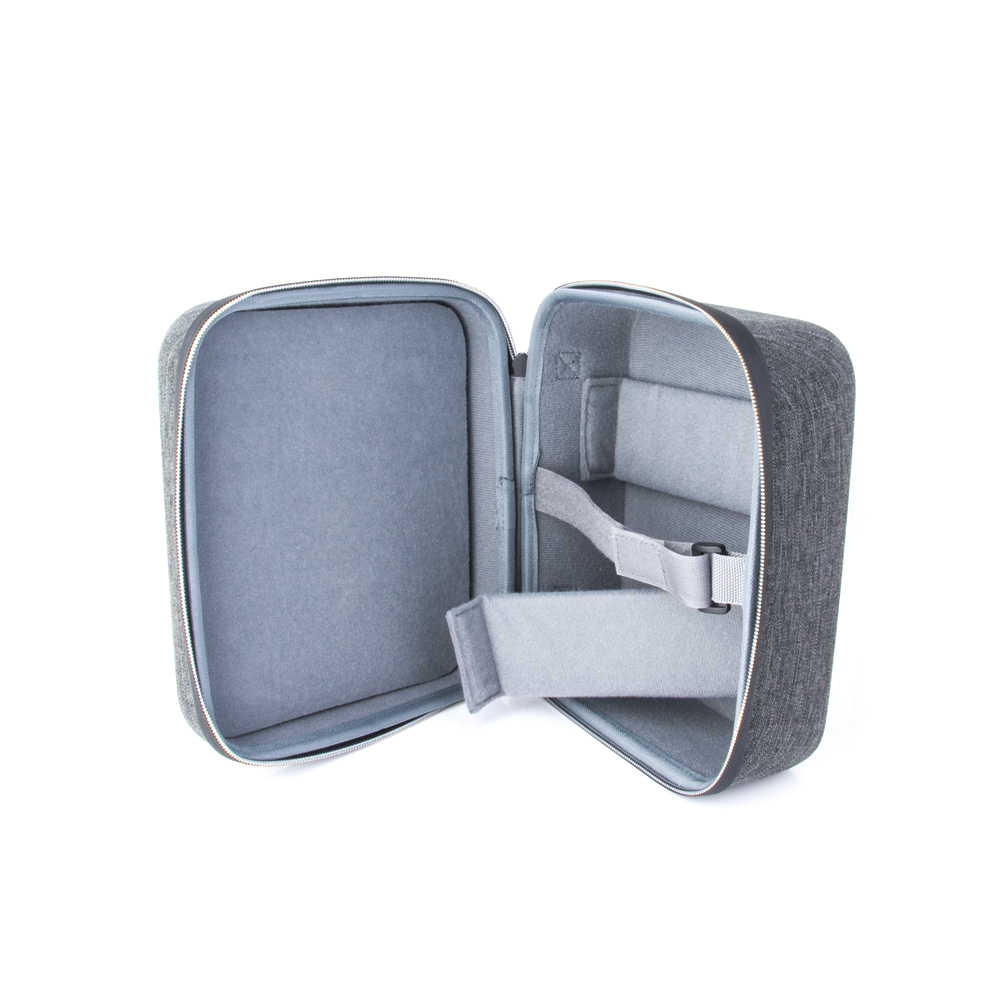 this compact design case saves on space and looks great