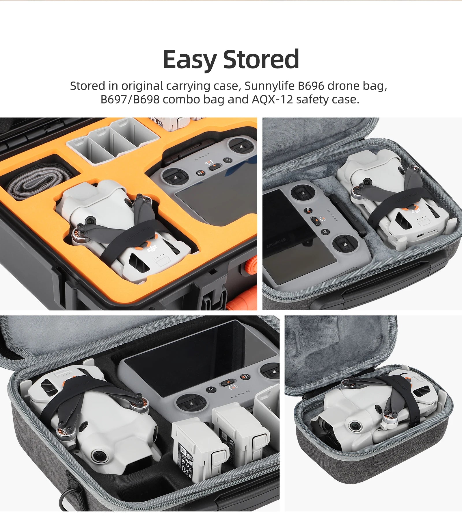 Accessories Kit for DJI Mini 4 Pro - Landing Gear Lens Cap Propeller Guard Cage Holder Filter RC 2 Controller Silicone Case bag 9 Accessories Kit for DJI Mini 4 Pro, Easy Stored Stored in original carrying case, bag Kafttuaie