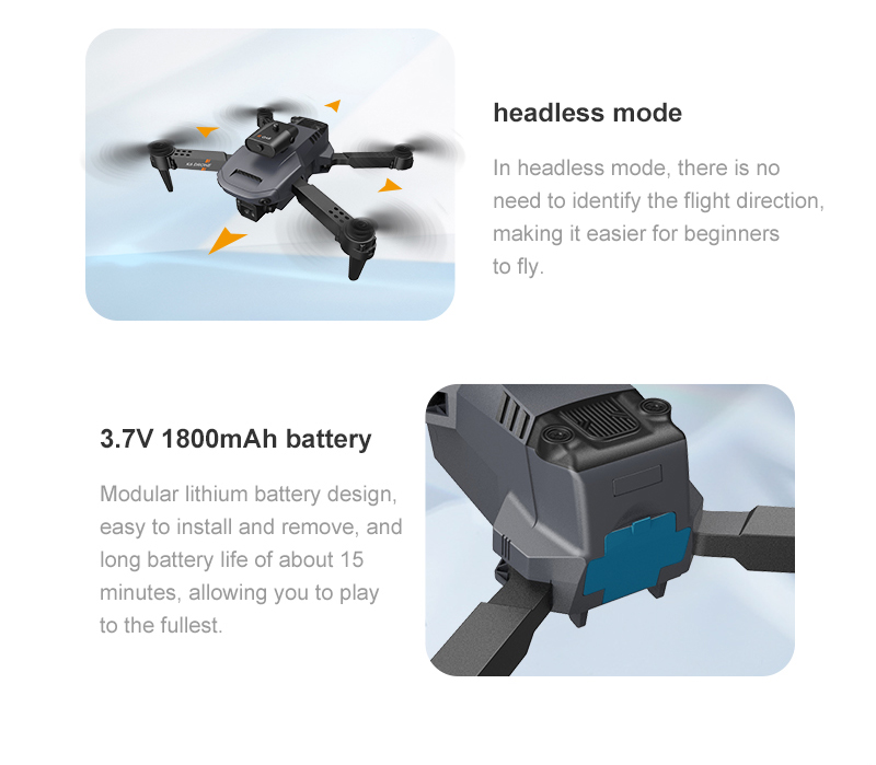 K6 Mini Drone, 3.7vv 180omah battery modular lithium battery design