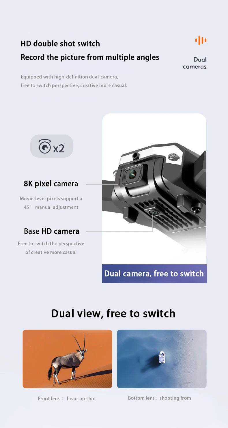 8k Professional Drones with HD Camera Obstacle Avoidance Aerial Photography Foldable Quadcopter Rc Helicopter Dron Toys 59 x2 8k pixel camera movie-level pixels support 45