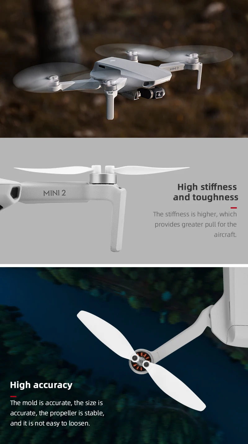 Новые 4726 пропеллеры для DJI Mavic Mini Mavic Mini 2, сменные лезвия, легкие крыльевые вентиляторы, аксессуары для дронов, запасные части 28 high accuracy The mold is accurate, the Size is accurate and the propeller is stable .