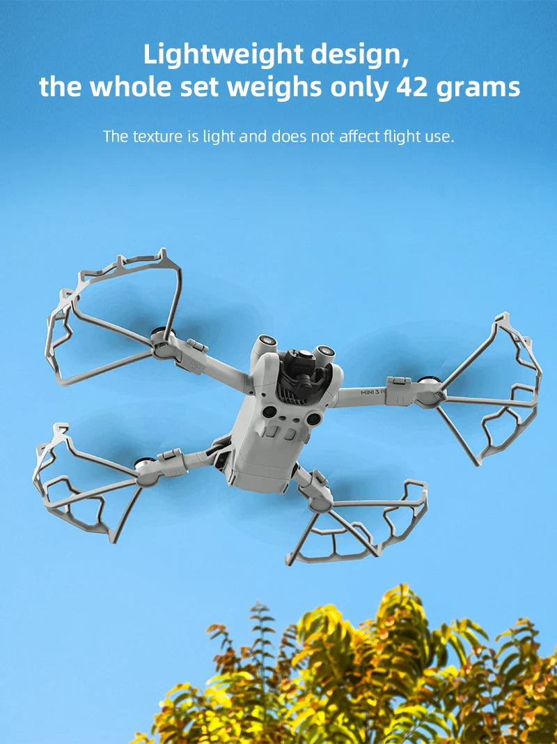 DJI Mavic Mini 1/2/SE/MINI 3 PRO Propeller Guard Protector Props Blade Protection Cover Cage Drone Accessories 68 the whole set weighs only 42 grams The texture is light and does not affect flight use.