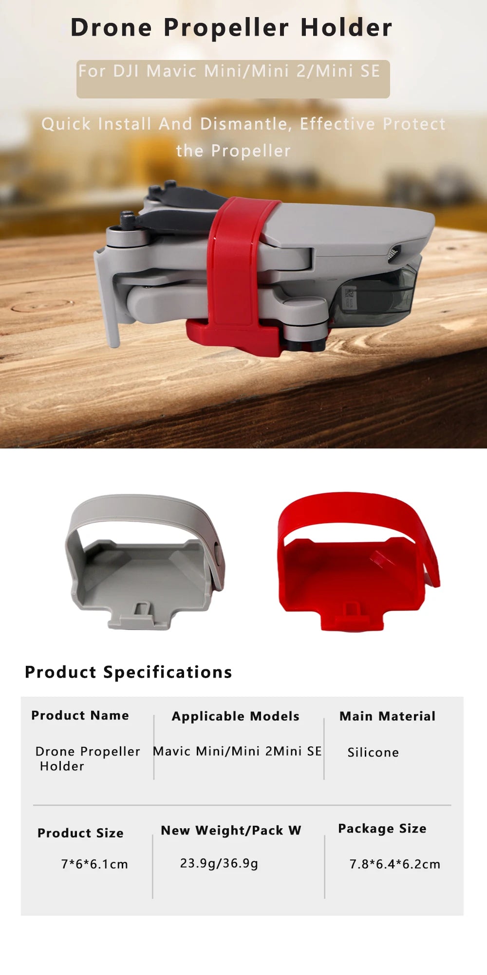 Drone Propeller Holder For DJI Mavic Mini/Mini 2/Mini SE
