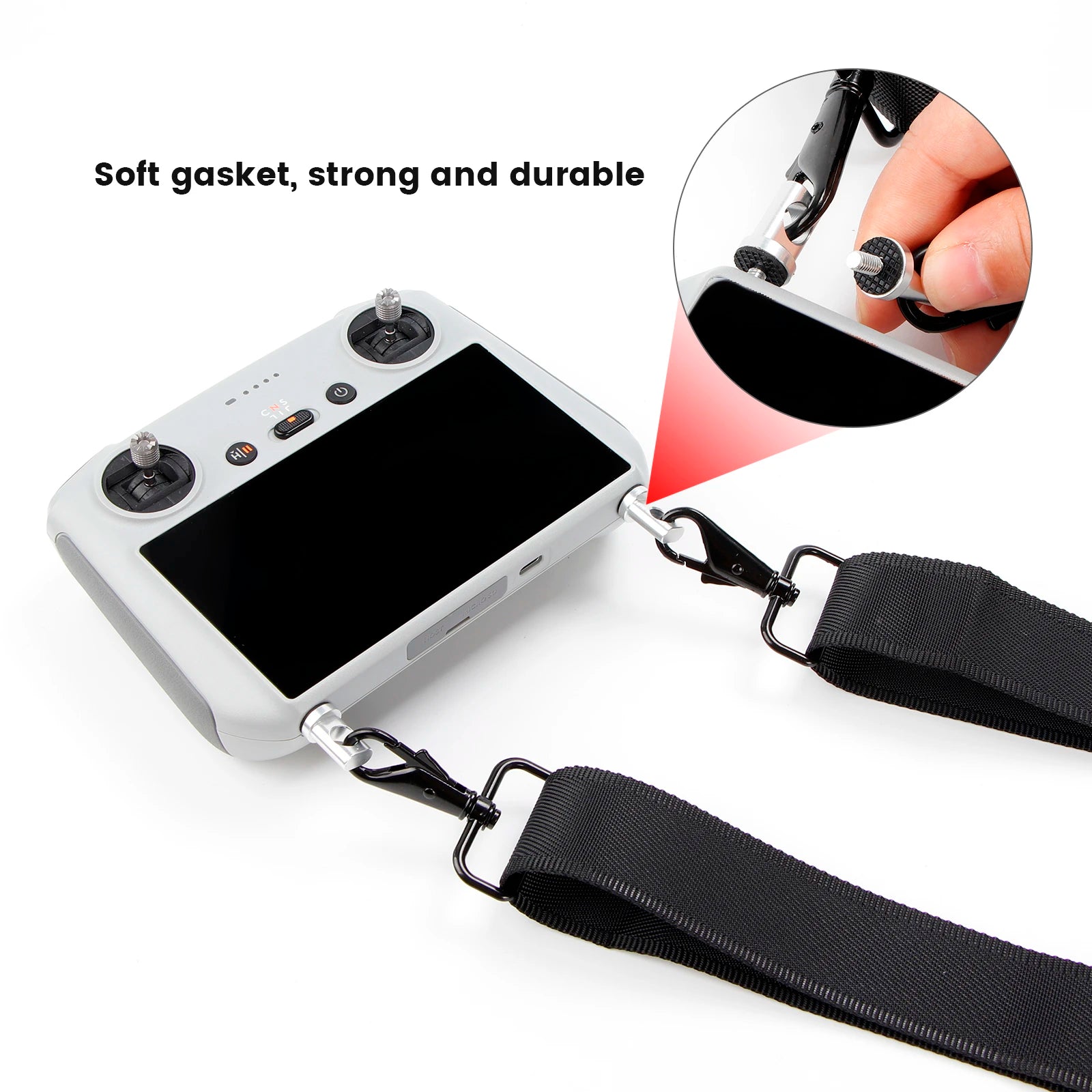 Lanyard für DJI RC/RC 2/RC Pro/Smart Controller – verstellbarer Halsgurt für Mini 3 Pro/Air 2/Air 2S/Mavic 3 Pro/Air 3/Mini 4 Pro 47 Lanyard For DJI RC/RC 2/RC Pro/Smart Controller, Soft gasket, strong and
