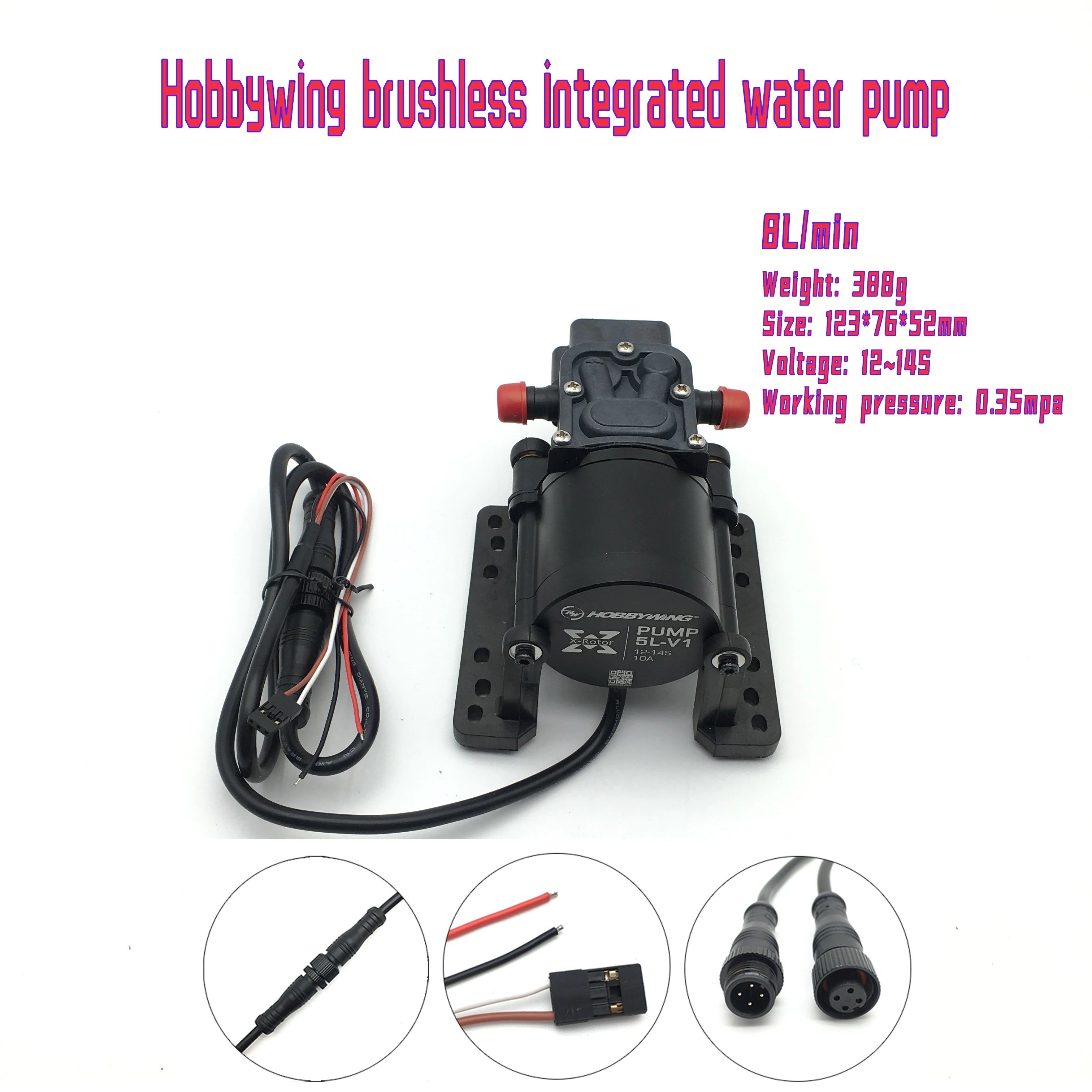 Agricultural drone Spray System - Pressure Nozzles, hobbywing 5L 8L Brushless Water Pump Built-in ESC for 25kg 16kg 10kg for Agricultural drone 23 Agricultural drone Spray System, Bbeyng PUMP Retor SLV7 344s Veltage