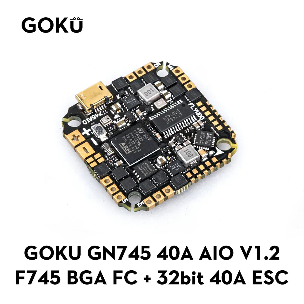 (فلاش 1 ميجابايت) GOKU GN 745 40A AIO BL_32 V1.2 (MPU6000) 25.5X25.5 5V/9V 7 it will be the most powerful FC AIO board in 2021