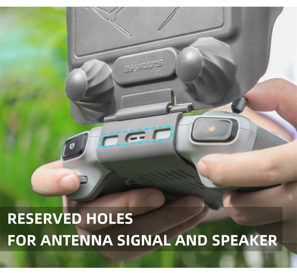 RESERVED HOLES FOR ANTENNA SIGNAL AND SPEAKE