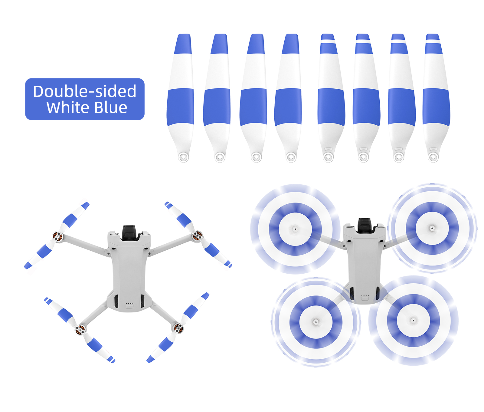 Sunnylife Propellers for DJI Mini 3 Pro MINI 4 PRO drone - Prop Accessories Less Lower Noise Reduction Quick Release Propeller 40 Sunnylife Propellers for DJI Mini 3 pro/mini 4 pro Drone 6030