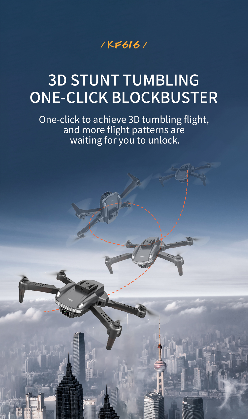 KF616 Drone, kp616 / 3d stunt tumbling one