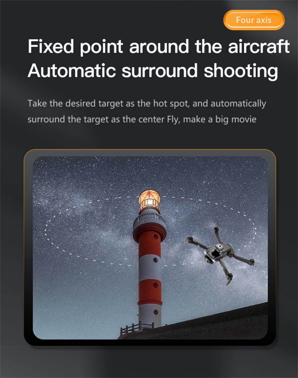 V28 Drone - 2024 New GPS+5.8G HD Drone Professional 360 ° Obstacle Avoidance Dual Camera Aerial Camera Aircraft Gift Toy 58 V28 Drone, four axis fixed point around the aircraft automatic surround shooting .