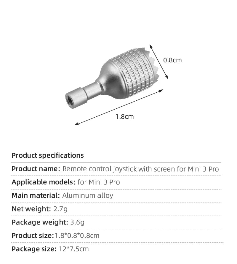 1.8*0.8*0.8cm Package size: 12*7.Scm alloy