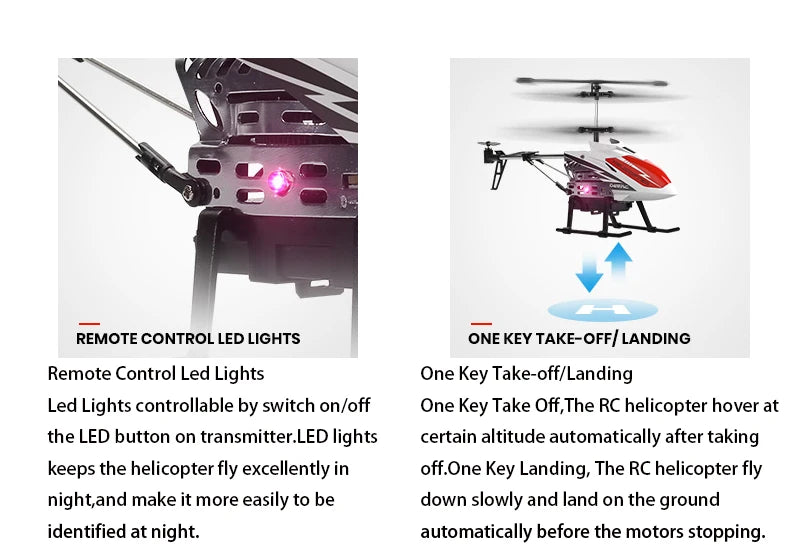 DEERC DE51 Rc Helicopter - Altitude Hold RC Planes With Gyro For Kid Beginner 2.4G Aircraft Indoor Flying Boys Toys 41 DEERC DE51 Rc Helicopter, RC helicopter hover at the LED button on transmitter LED lights certain altitude automatically after taking keeps
