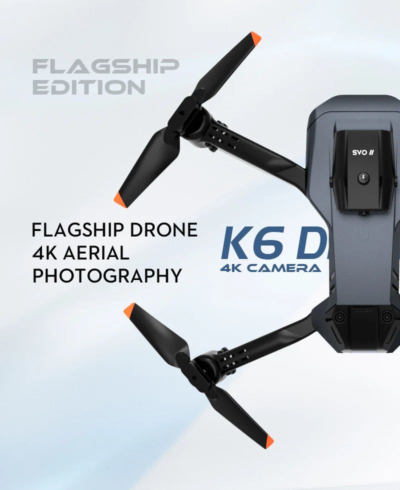NEW K6 Drone Professional 4K HD Camera Mini Drone Optical Flow Localization Three Sided Obstacle Avoidance Quadcopter Toy Gift 84 NEW K6 Drone, flagshis edition svo i flagship drone 4k aerial