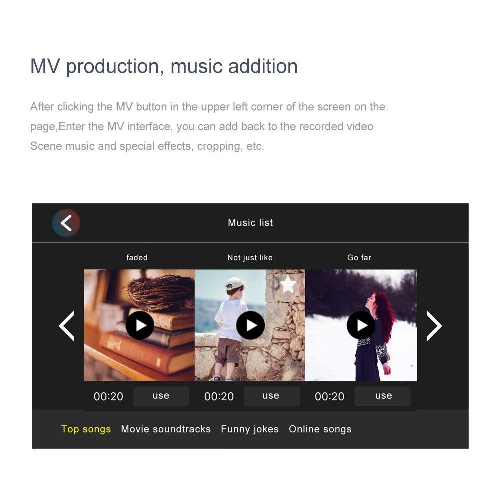 Mini WIFI Professional Drone, after clicking the mv button in the upper left corner of the