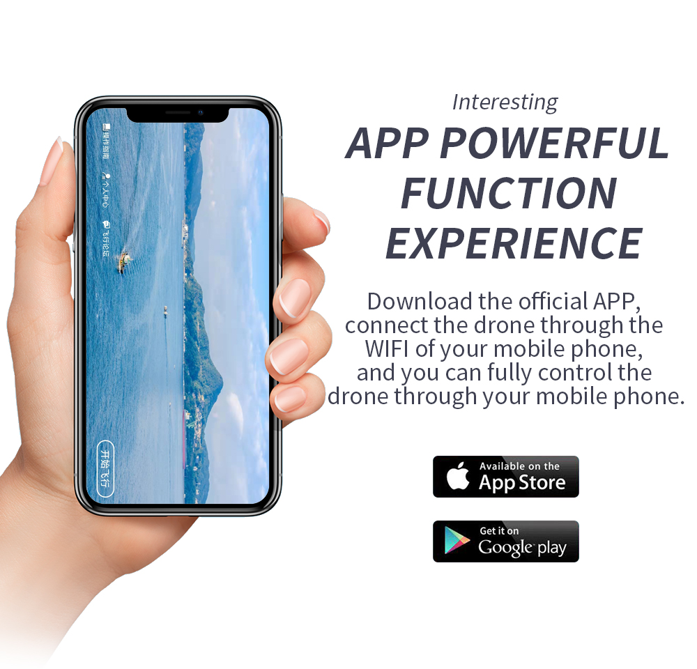 L300 GPS Drone, Download the official APP connect the drone through the WIFI of your mobile phone .