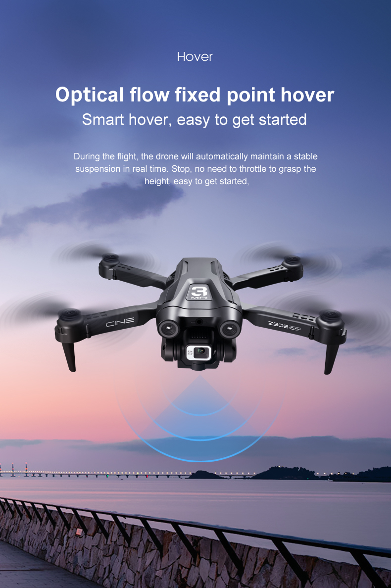 KBDFA Drone, drone will automatically maintain a stable suspension in real time . easy