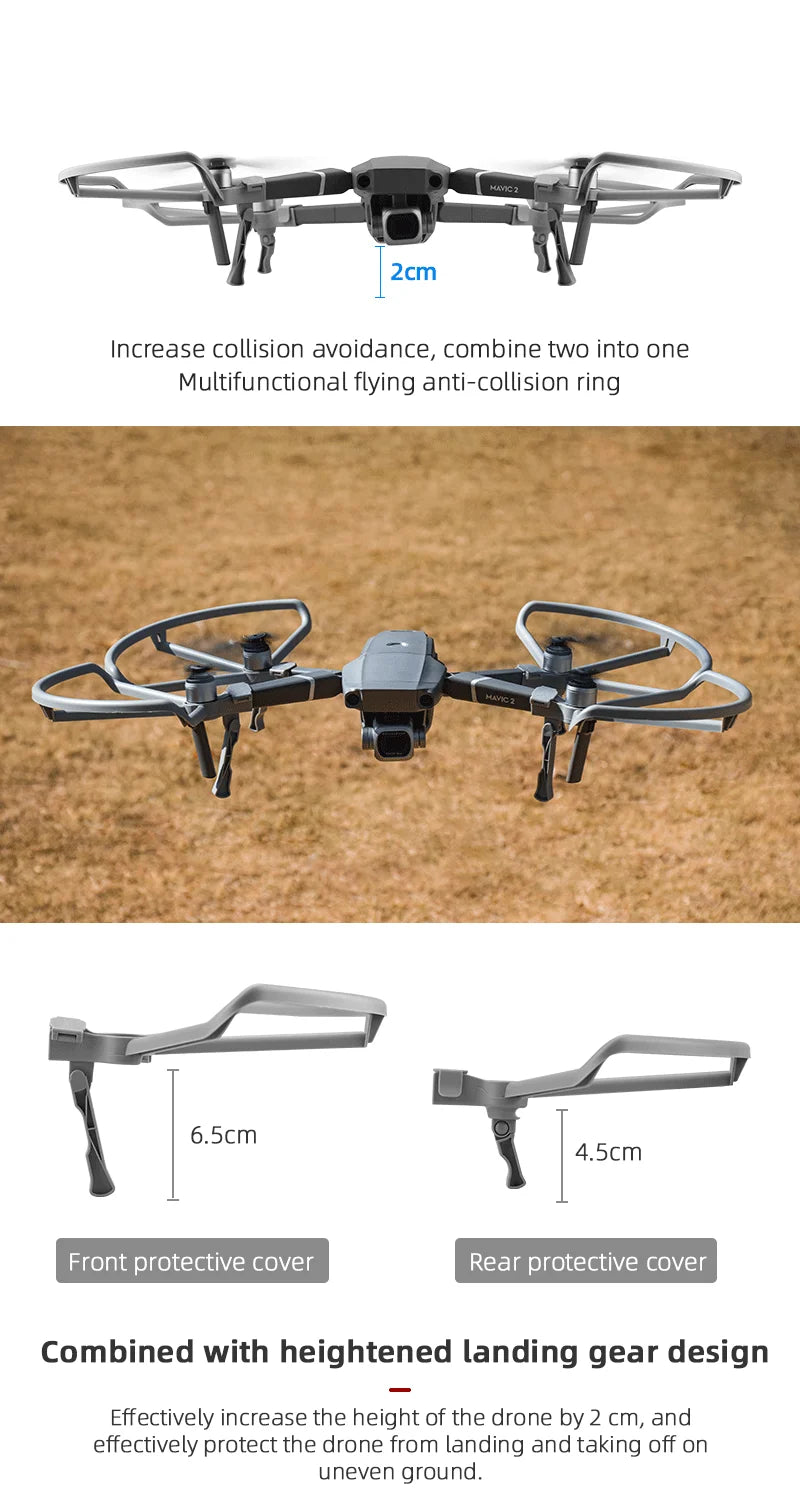 4PCS Propeller, 2cm Increase collision avoidance, combine two into one . 6.5cm 