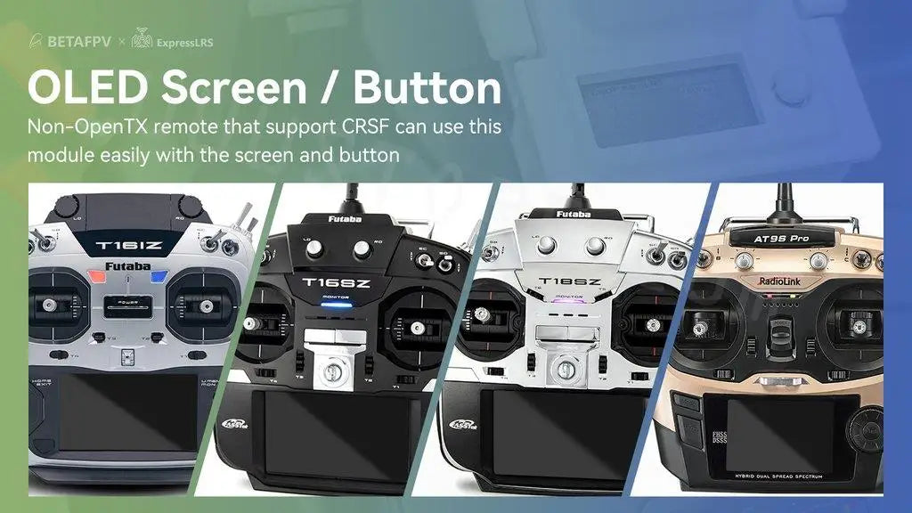 BETAFPV ELRS Micro TX Module, BETAFPV ExprassLRS OLED Screen Button Non-OpenT