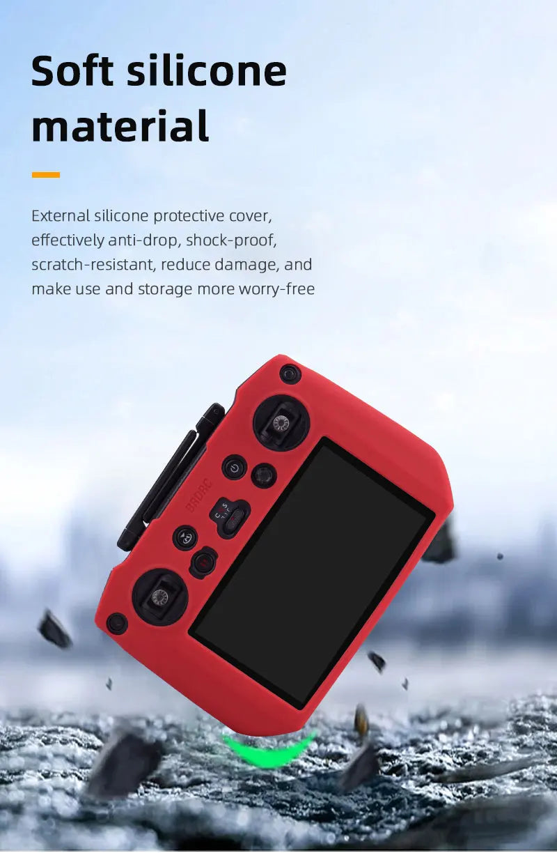 Silicone Case for DJI Mavic 3 Remote Controller - Cover Protective Case Sleeve Anti-Scratch DJI RC Pro Accessories 30 Silicone Case for DJI Mavic 3 Remote Controller, silicone material External silicone protective cover, effectively anti-drop, shock-proof, scratch-resistant