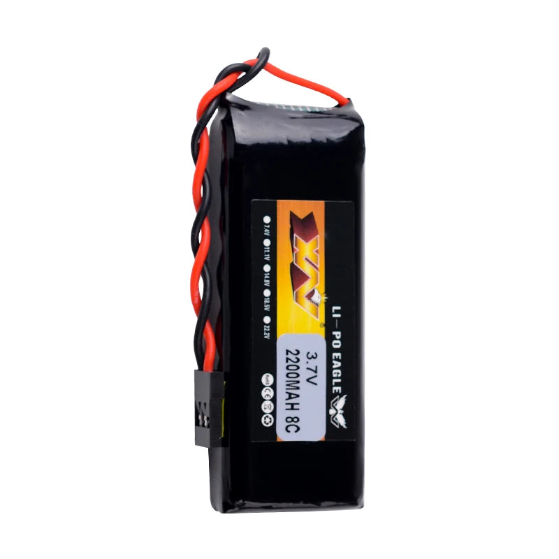 1/2 قطعة YW 3.7 فولت 2200 مللي أمبير 8C بطارية ليبو ل Graupner MZ-12 برو/Wfly ET07 X4 الارسال RC نموذج الطائرة بدون طيار 23 size:72*30*10MM(5MM) weight:69g 1