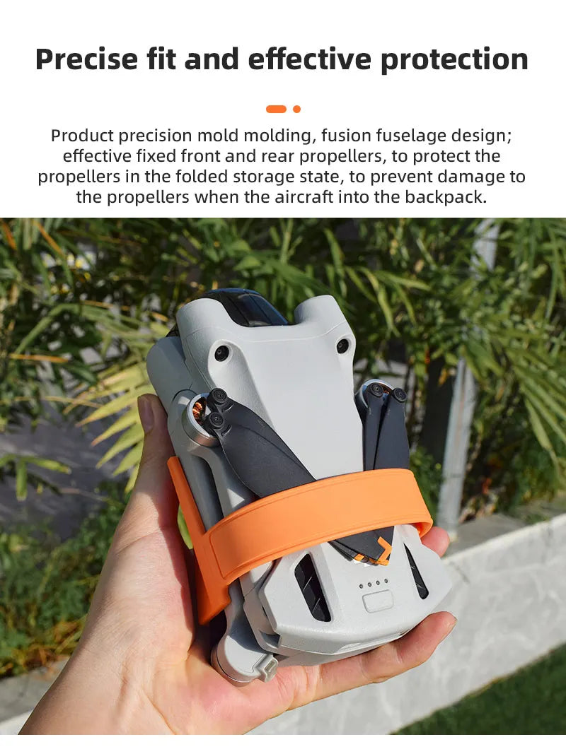 Propeller Holder For DJI Mini 3 Pro - Wings Fixed Stabilizers Protective Prop Blades Strap for Mavic Mini 3 Pro Drone Accessories 21 Propeller Holder For DJI Mini 3 Pro, fusion fuselage design; effective fixed front and rear propellers . designed to protect