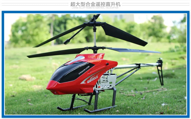 80CM Rc Helicopter - Big Alloy Remote Control Helicopter Model Dual Flexible Propeller Anti-Crash LED Colorful Light Electric RC Helicopter Toy 108 80CM Rc Helicopter, the external large-capacity rechargeable lithium battery, independent power connector, independent battery switch