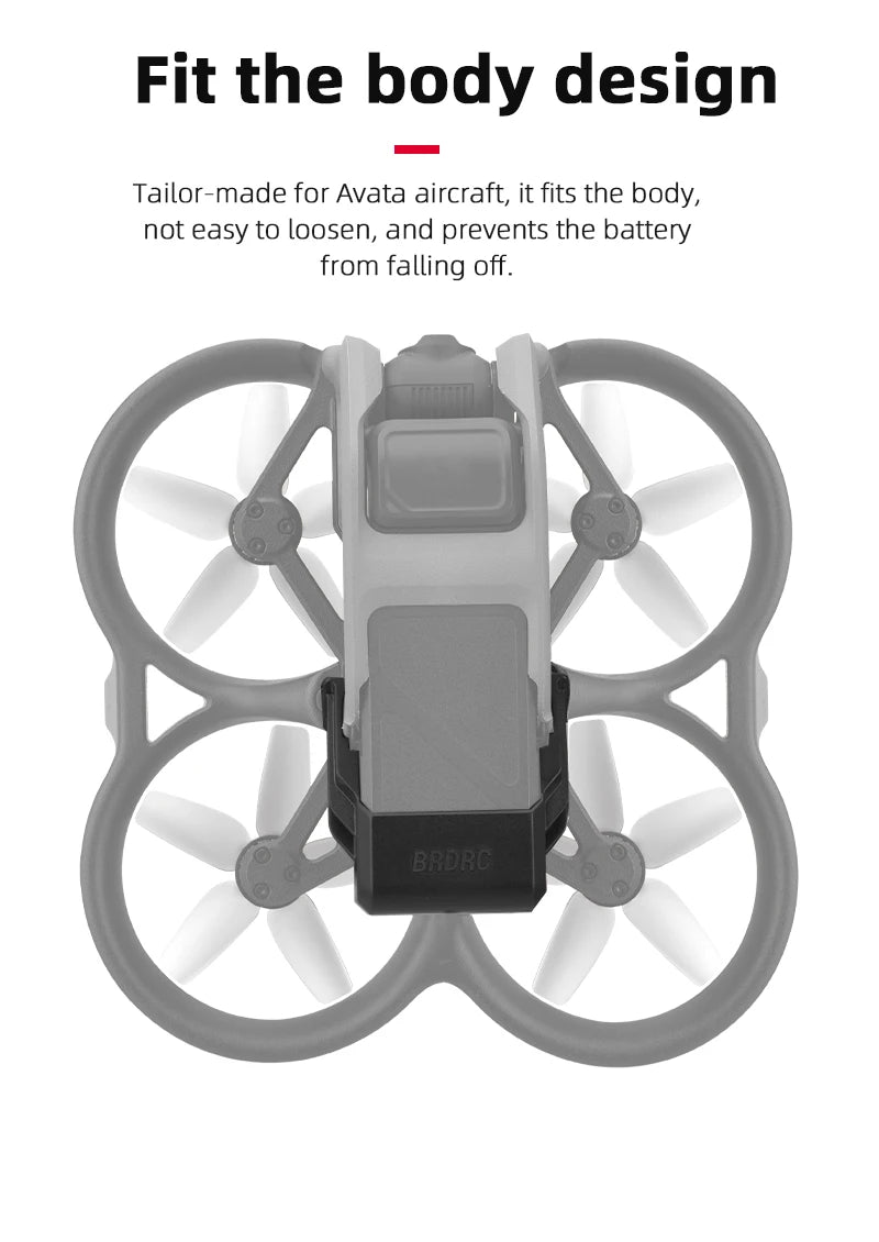 Propeller Guard for DJI AVATA Drone, fit the body design Tailor-made for Avata aircraft, it fits the body