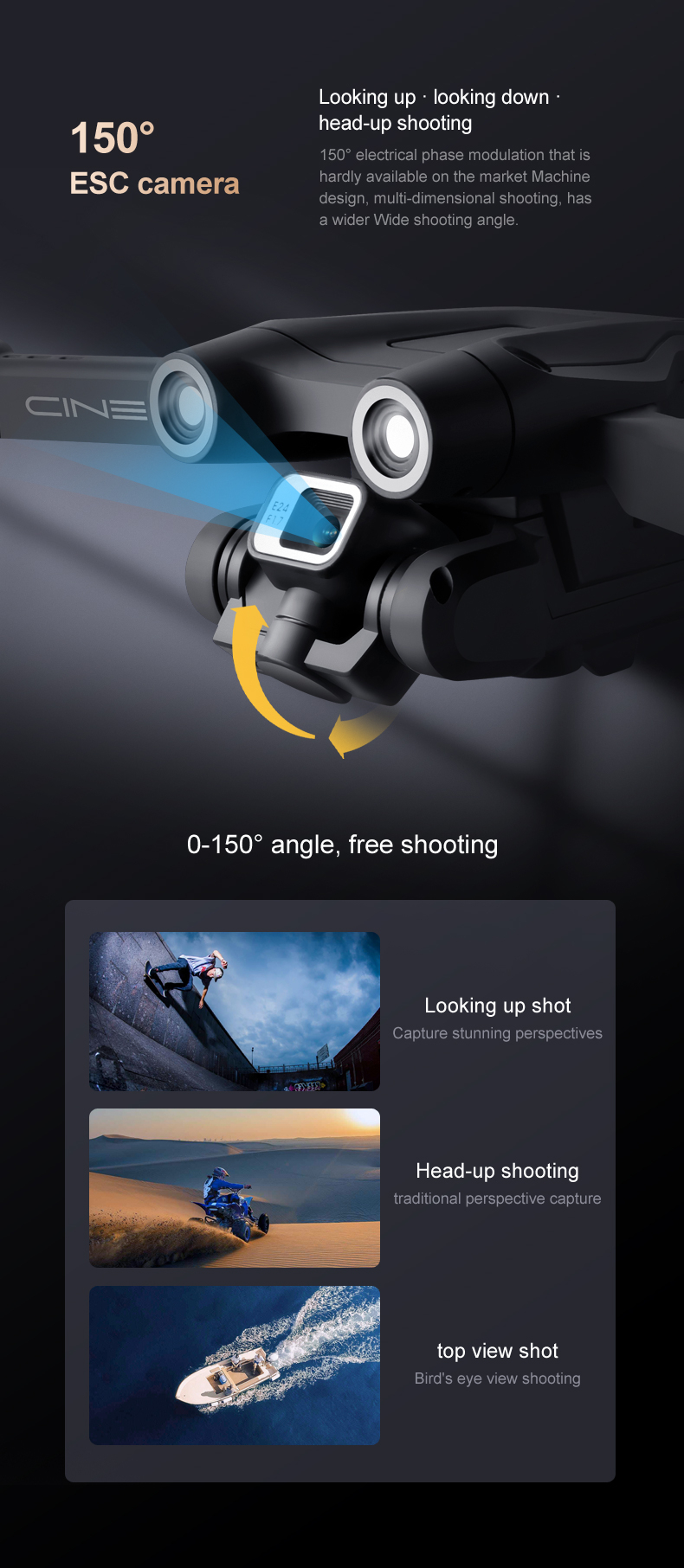 KBDFA Drone, head-up shooting 1500 1508 electrical phase modulation that is 