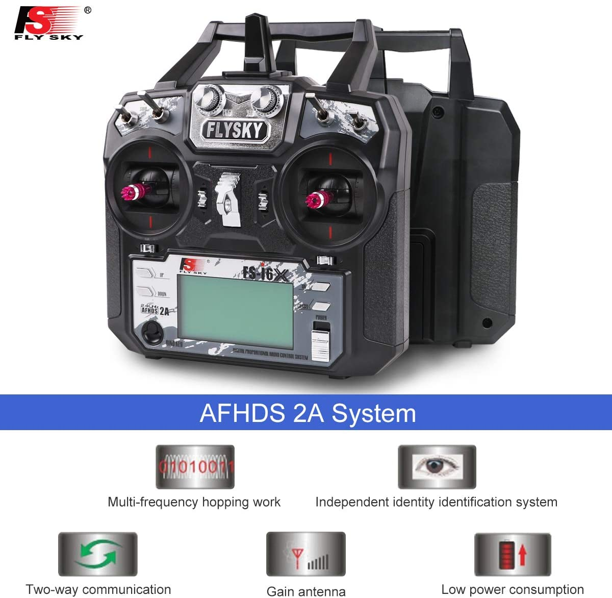 Flysky FS-i6X 10CH Funksender + Flysky ia10B Empfänger 2,4 GHz, AFHDS 2A für FPV Racing RC Drone Quadcopter 25 Flysky FS-i6X 10