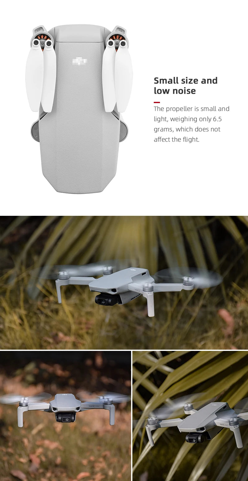 Новые 4726 пропеллеры для DJI Mavic Mini Mavic Mini 2, сменные лезвия, легкие крыльевые вентиляторы, аксессуары для дронов, запасные части 29 small size and low noise The propeller is small and light; weighing only 6.5 grams