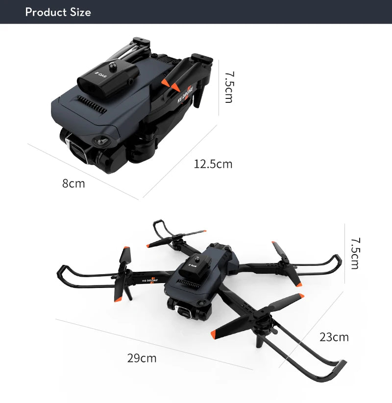 NEW K6 Drone Professional 4K HD Camera Mini Drone Optical Flow Localization Three Sided Obstacle Avoidance Quadcopter Toy Gift 98 NEW K6 Drone, k6 drone avoid obstacles on all sides 7245