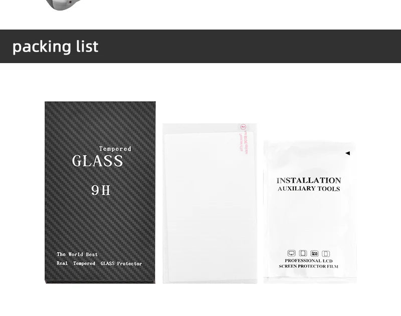 Lanyard for DJI MINI 3 Pro, packing list Tempered GLASS INSTALLATION 9H AUXILIARY