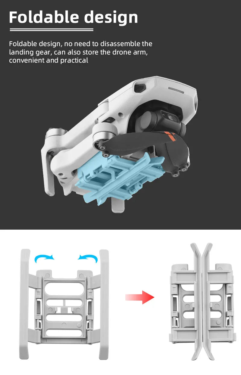 Propeller Protector Guard, foldable design, no need to disassemble the landing gear, can also store the drone arm