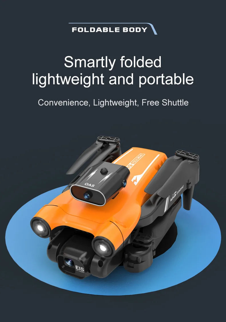 S17 Drone, foldable body smartly folded lightweight and portable convenience, lightweight, free