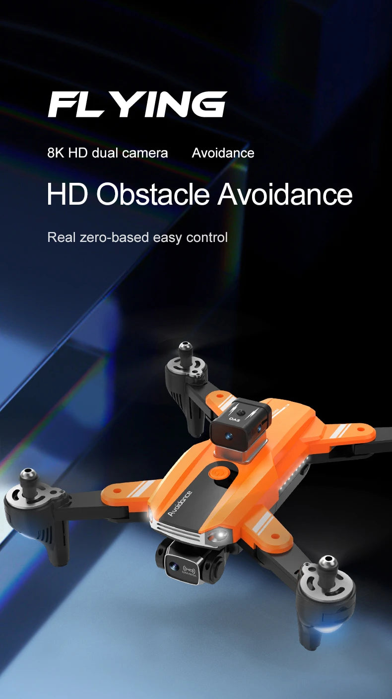 S8 Drone, FLYING 8K HD dual camera Avoidance HD Obstacle Avoidance Real zero-