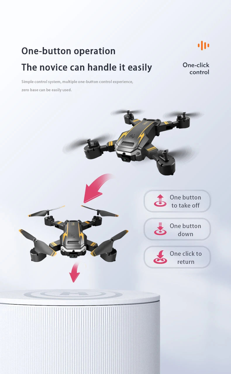 8k Professional Drones with HD Camera Obstacle Avoidance Aerial Photography Foldable Quadcopter Rc Helicopter Dron Toys 52 one-button operation the novice can handle it easily one-click
