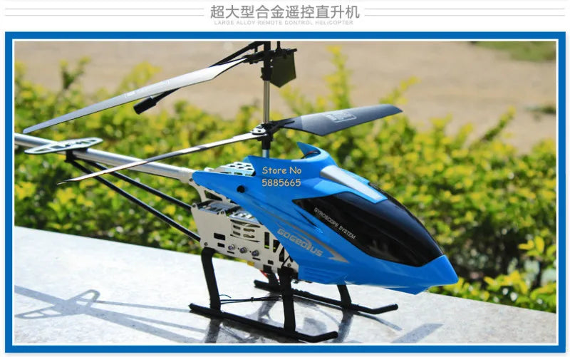 80CM Rc Helicopter - Big Alloy Remote Control Helicopter Model Dual Flexible Propeller Anti-Crash LED Colorful Light Electric RC Helicopter Toy 109 80CM Rc Helicopter, E+#AREE1EF+ll Store No 5885665 .