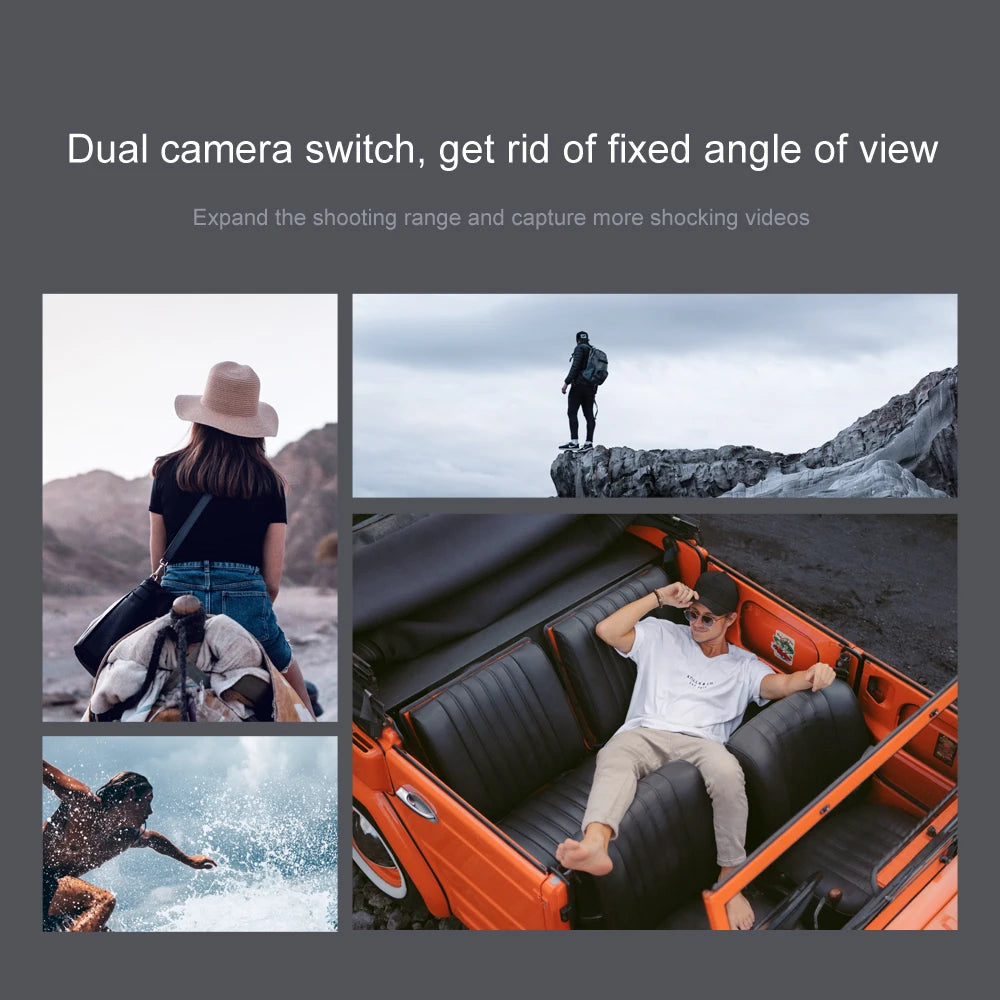 Mini WIFI Professional Drone, dual camera switch , rid of fixed angle of view expand the shooting