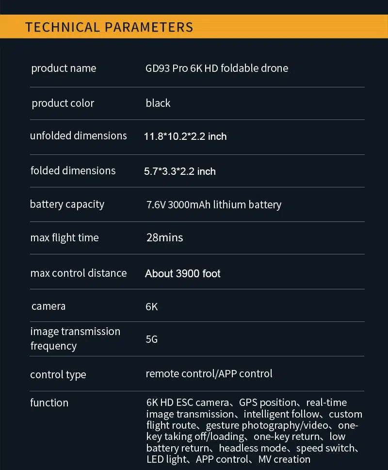 GD93 Pro Max Drone - GPS Foldable Drone With ESC Camera And Brushless Motors,LED Screen, Optical Flow Positioning, Brushless Motor, Trajectory Fight, 55 GD93 Pro Max Drone, gd93 pro max drone features : 1080p