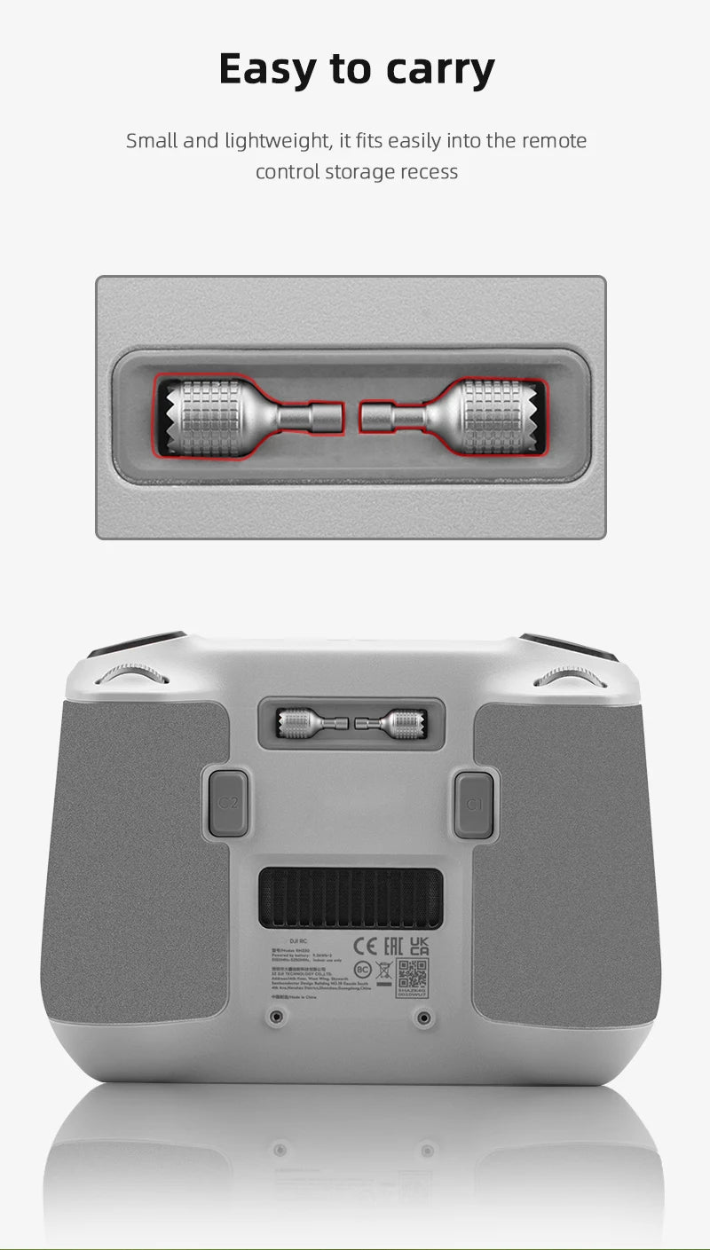 easy to carry Small and lightweight, it fits easily into the remote control storage recess ce