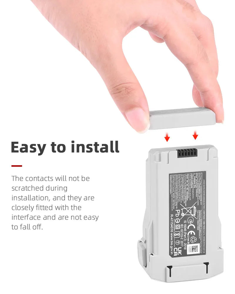 Battery Holder for DJI Mini 3 Pro, easy to install The contacts will not be scratched during installation, and are closely fitted with