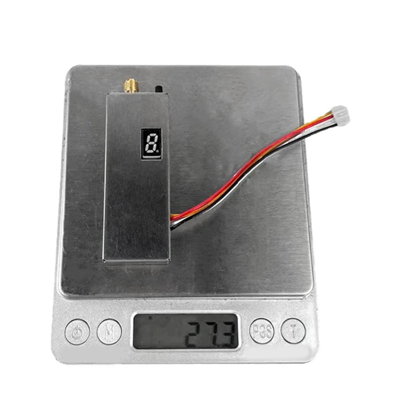 1.2G 1.3G 1.6W 8CH VTX - 0.1Mw/25Mw/800Mw/1600Mw Transmitter For Long Range FPV Drone 24 1.2G 1.3G 1.6W 8CH VTX, The device encased in a metal shell reduces interference and enables longer transmission distances.