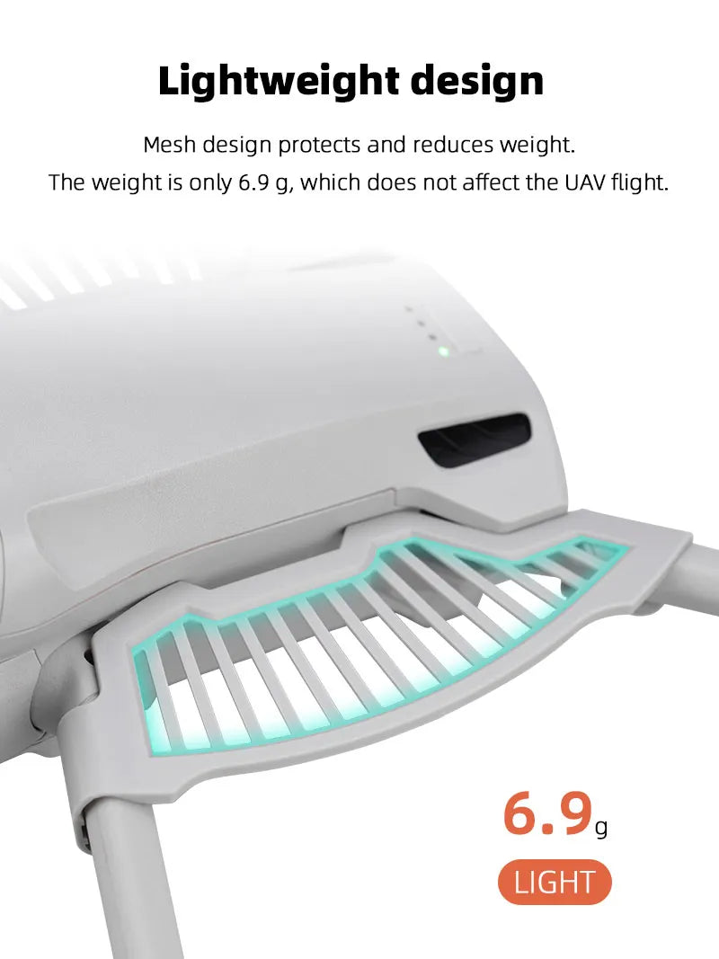 Hand Guard For DJI Mini 3 Pro Drone - Arm Reinforcement Protective Guard Take-off And Landing Safety Guard Drone Accessories 13 Hand Guard For DJI Mini 3 Pro Drone, weight is only 6.9 g, which does not affect the UAV flight. 6.95