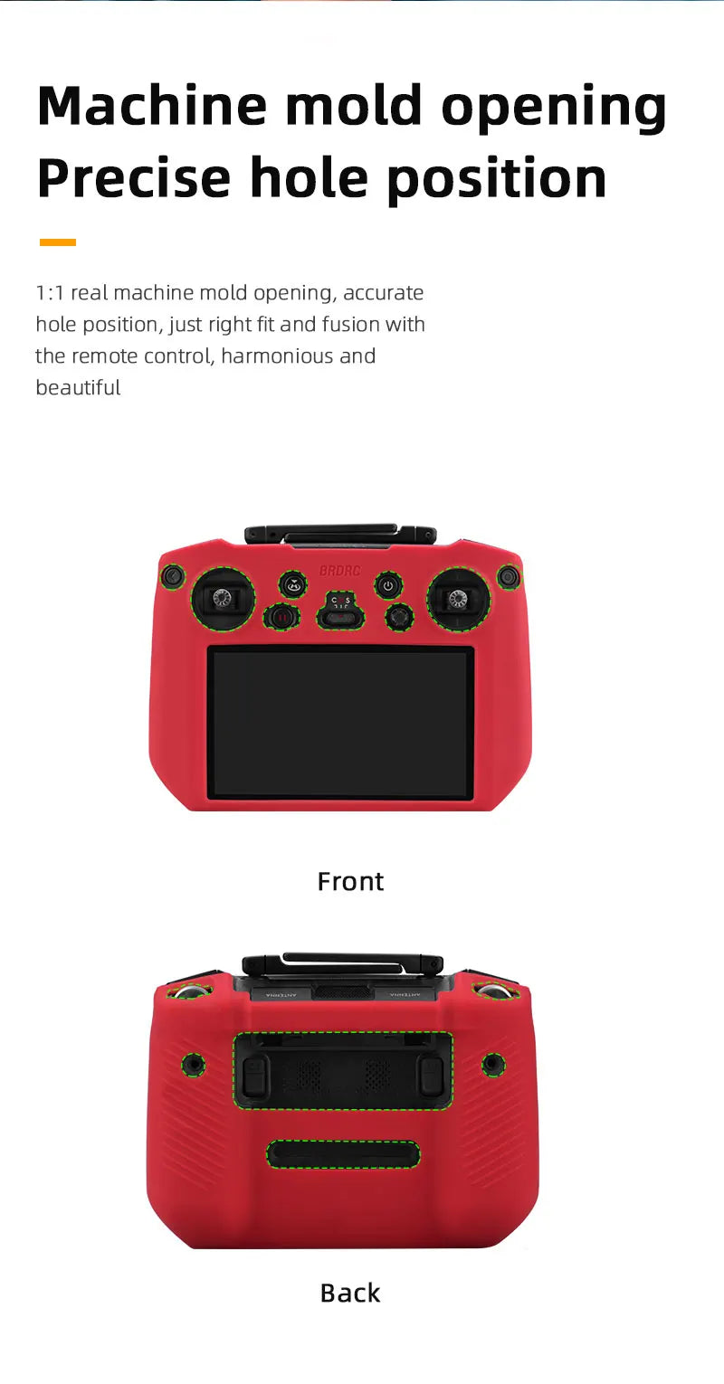 Silicone Case for DJI Mavic 3 Remote Controller - Cover Protective Case Sleeve Anti-Scratch DJI RC Pro Accessories 29 Silicone Case for DJI Mavic 3 Remote Controller, machine mold opening, precise hole position, just right fit and fusion with the remote control,