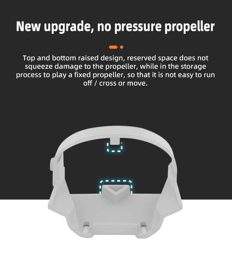 Propeller Holder For DJI Mini 3 Pro - Wings Fixed Stabilizers Protective Prop Blades Strap for Mavic Mini 3 Pro Drone Accessories 23 Propeller Holder For DJI Mini 3 Pro, new upgrade, no pressure propeller Top and bottom raised design, reserved space does not squeeze damage