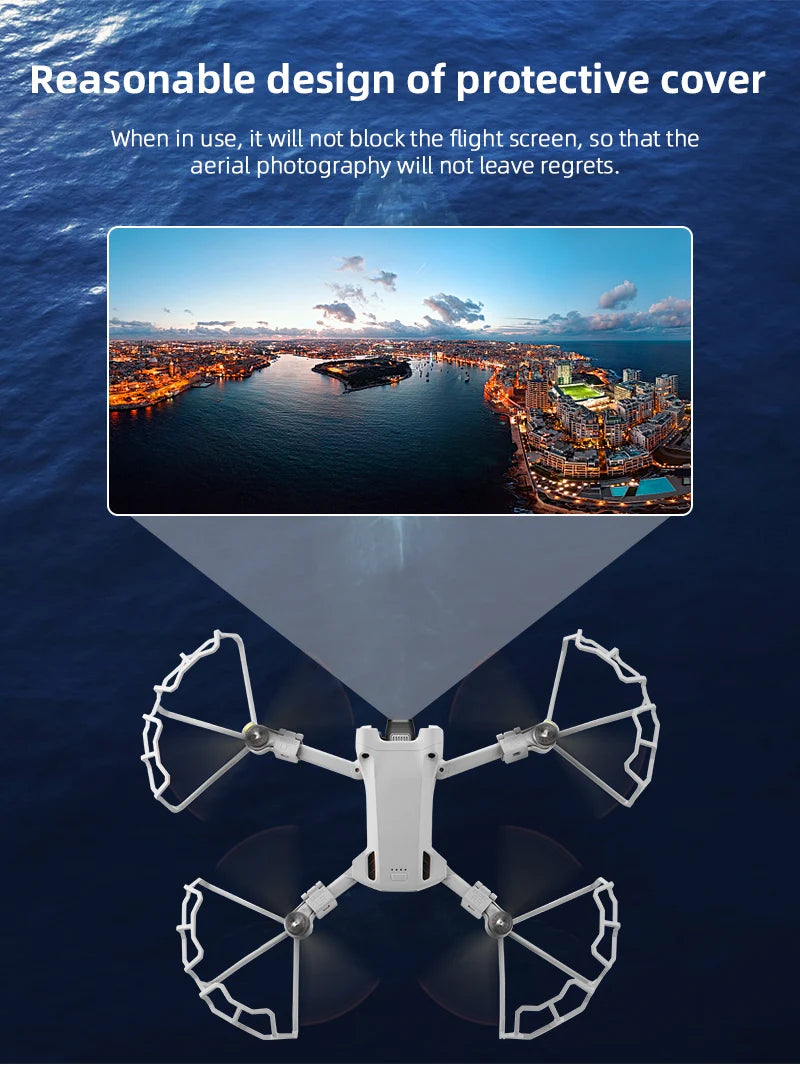 DJI Mavic Mini 1/2/SE/MINI 3 PRO Propeller Guard Protector Props Blade Protection Cover Cage Drone Accessories 66 the cover will not block the flight screen, so that the aerial photography will not leave regrets