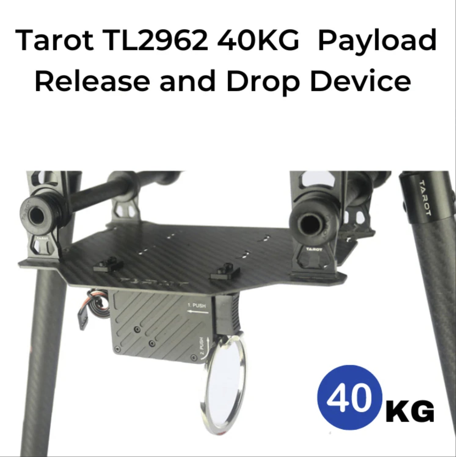 Tarot TL2962 40kg Payload Release and Drop Device 12 Tarot TL2962 40kg Payload Release and Drop, Payload release device for loads up to 40kg, ideal for Tarot TL2962 operations.