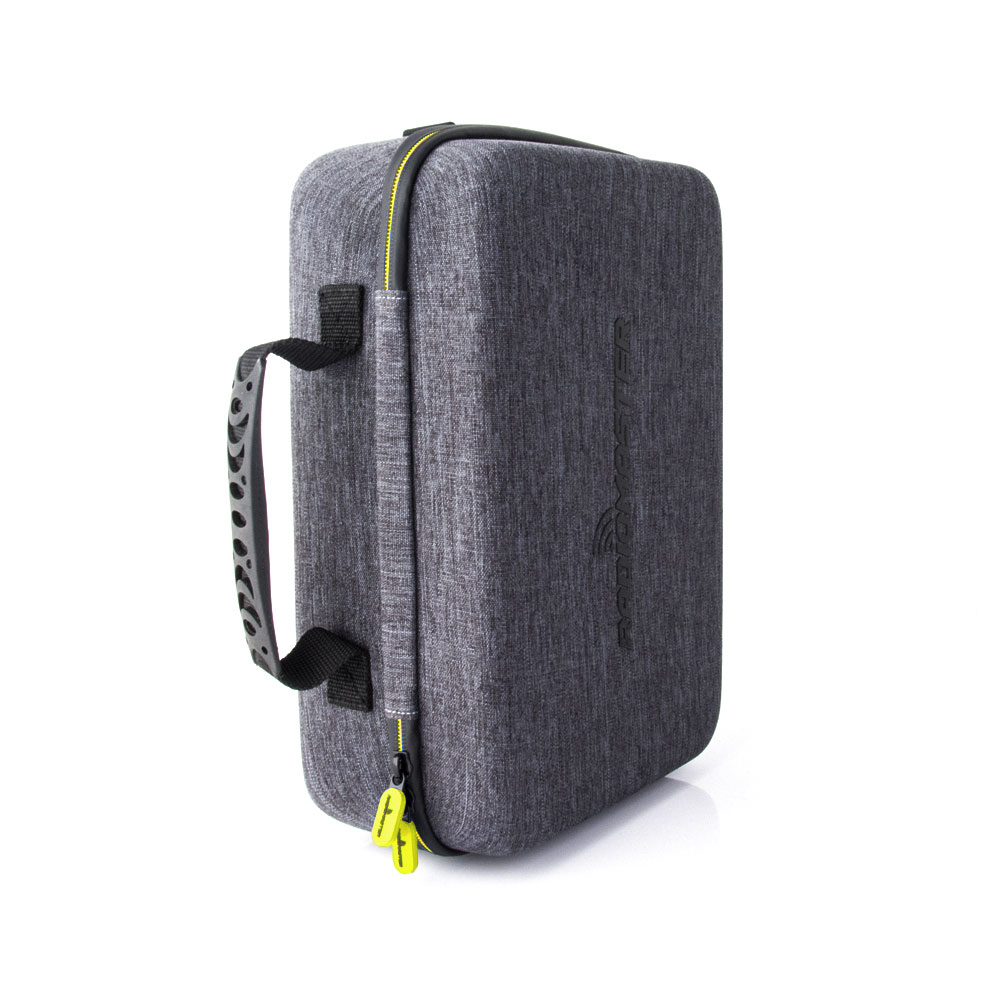 a tie down strap keeps the radio from