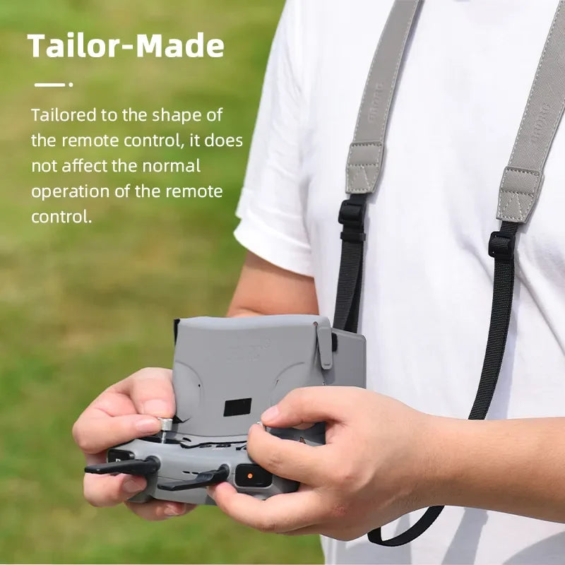 Silicone Case Cover for DJI Mini 4 Pro RC 2 Remote Controller - PU Adjustable Lanyard for DJI Mini 4 Pro Neck Strap Accessories 84 Tailor-Made It does not affect the normal operation of the remote control .